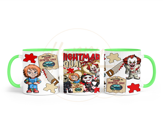 Playful Scare Squad-547 Mugs - 547-11OZ-Green