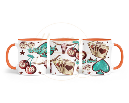Wild Card-345 Mugs - 345-11OZ-Orange
