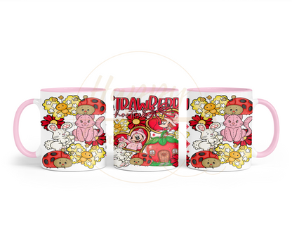 Strawberry Blossom Cottage.-551 Mugs - 551-11OZ-Pink