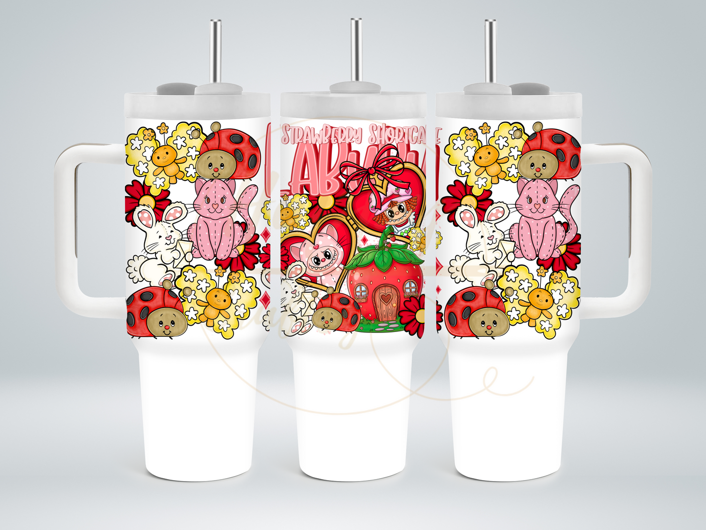 Sweet Berry Garden Friends-554 Tumbler - 554-40OZ-White
