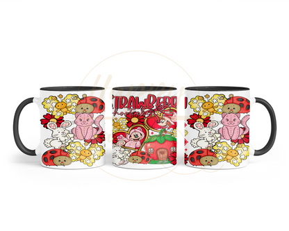 Strawberry Blossom Cottage.-551 Mugs - 551-11OZ-Black