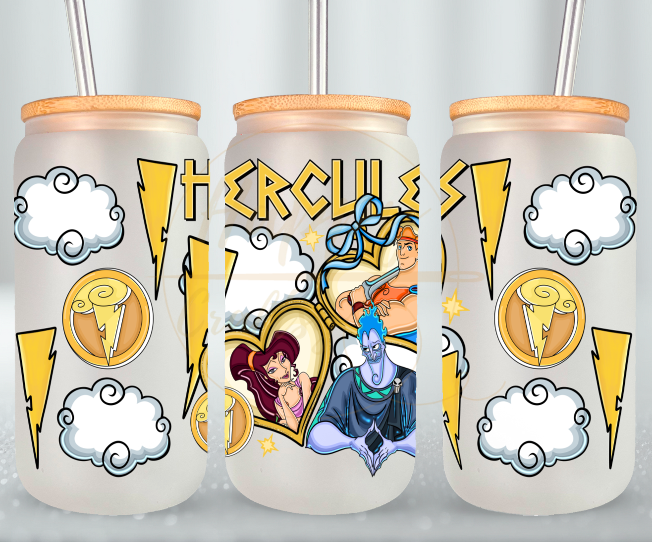 Gods, Love, and Trouble-545 Glass Can - 545-16OZ-Bamboo Lids