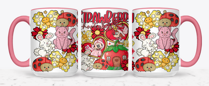 Strawberry Blossom Cottage.-551 Mugs - 551-15OZ-Pink