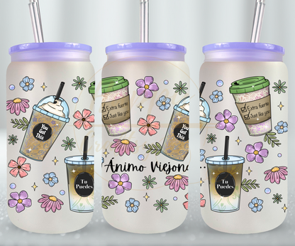 Animo Viejona-502 Glass Can - 502-16OZ-Purple