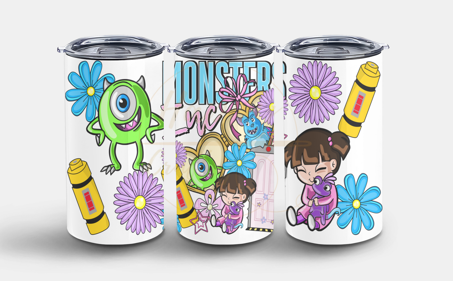 Colorful Monster Crew-543 Tumbler - 543-12OZ-White