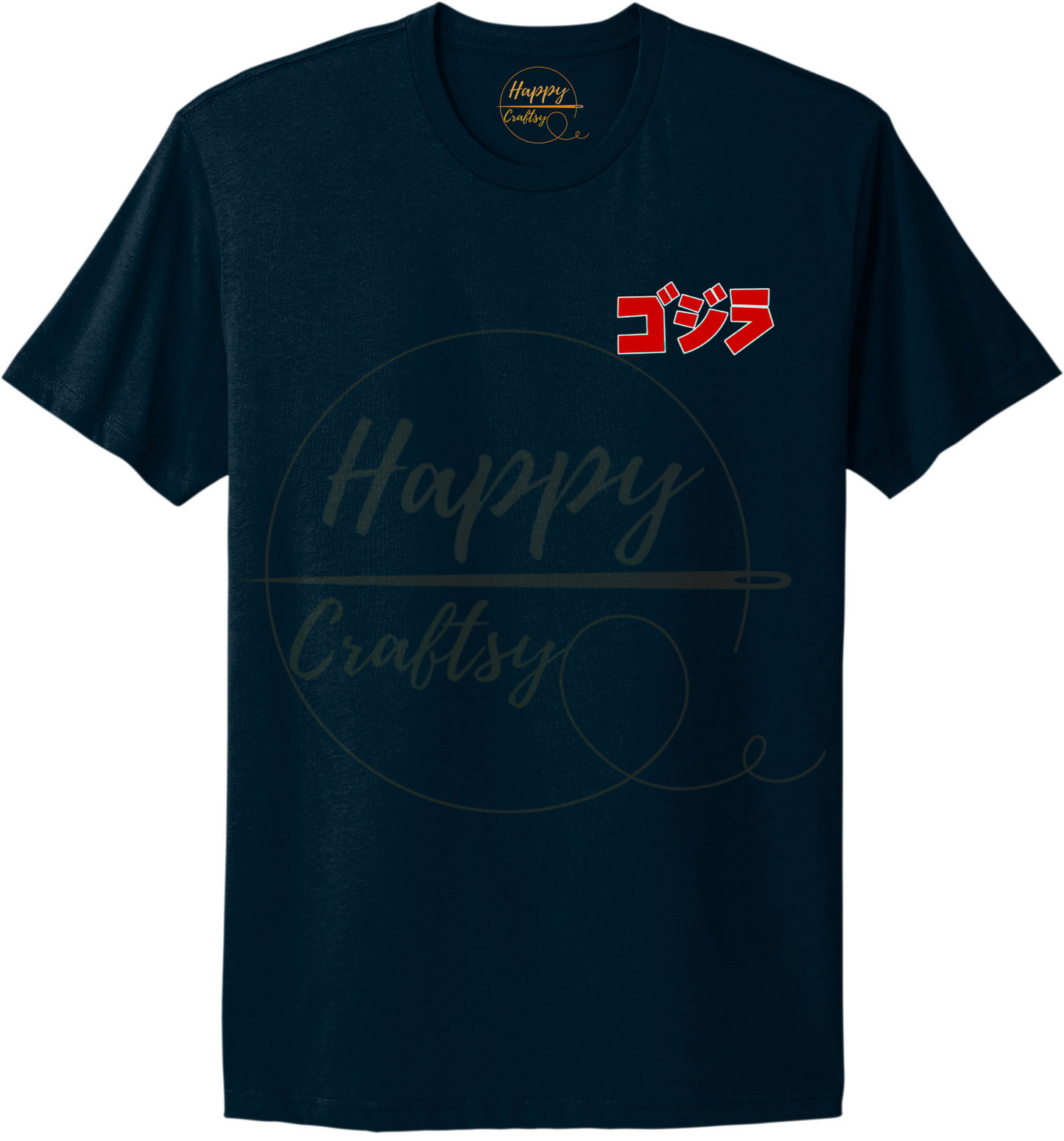 Godzilla Kaiju Alpha-356 T-shirt - 356-S-Midnight Navy, 356-M-Midnight Navy, 356-L-Midnight Navy, 356-XL-Midnight Navy, 356-2XL-Midnight Navy, 356-3XL-Midnight Navy