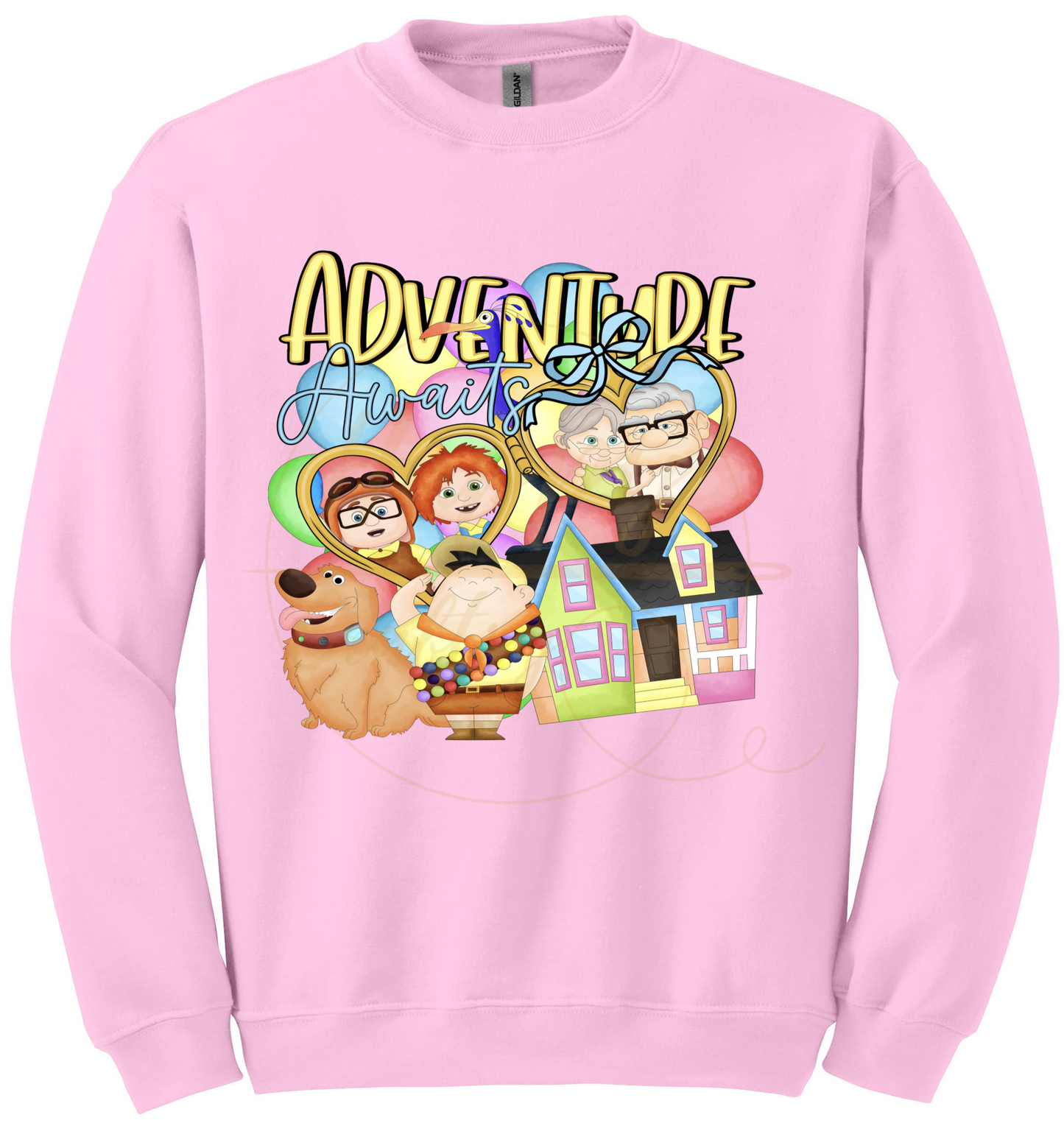 Sky High Adventure Crew-549 Sweatshirt - 549-S-Light Pink, 549-M-Light Pink, 549-L-Light Pink, 549-XL-Light Pink, 549-2XL-Light Pink, 549-3XL-Light Pink