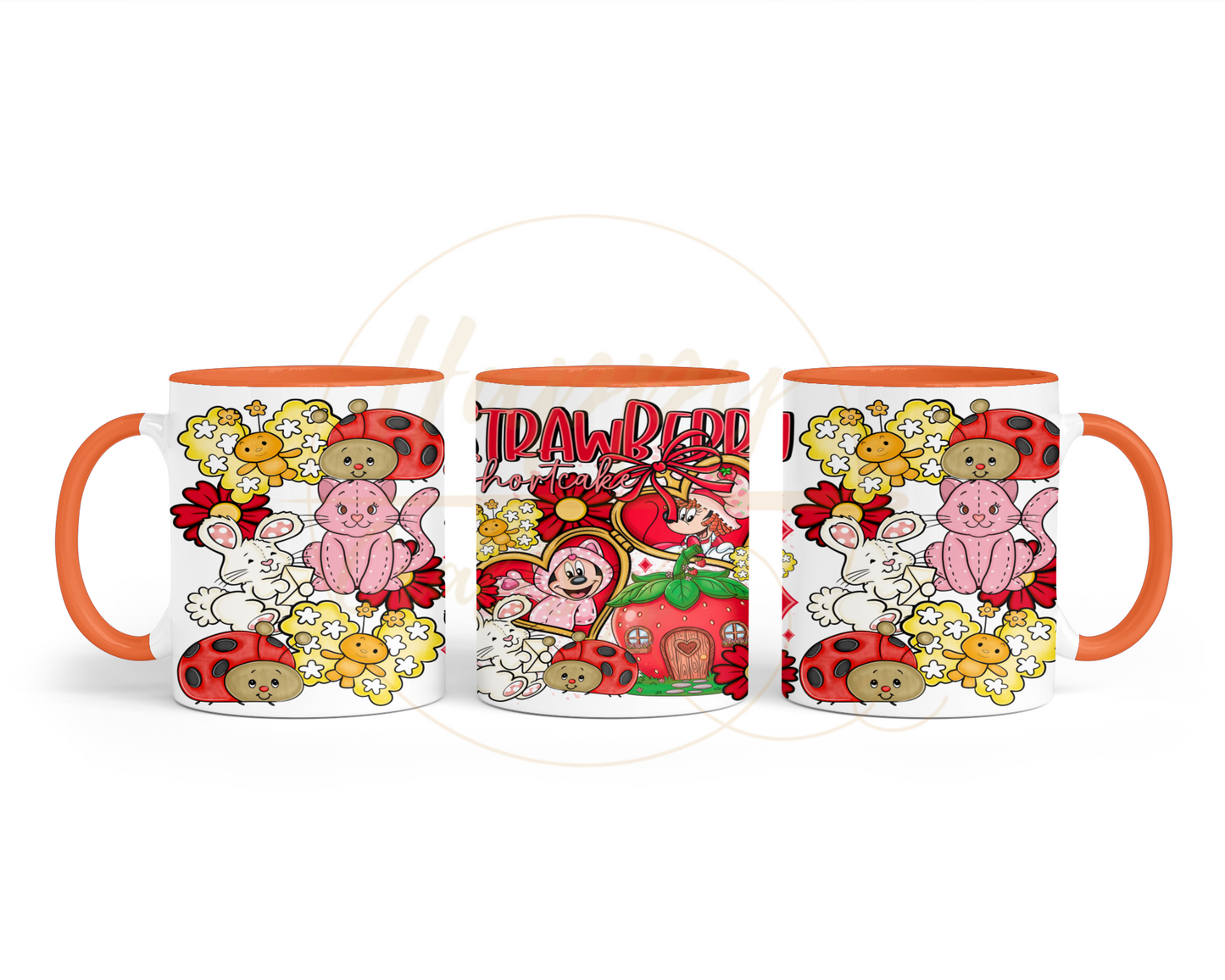 Strawberry Blossom Cottage.-551 Mugs - 551-11OZ-Orange