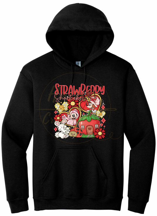 Strawberry Blossom Cottage.-551 Hoodie - 551-S-Black, 551-M-Black, 551-L-Black, 551-XL-Black, 551-2XL-Black, 551-3XL-Black