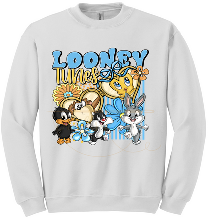 Tiny Friends Adventure-555 Sweatshirt - 555-S-White, 555-M-White, 555-L-White, 555-XL-White, 555-2XL-White, 555-3XL-White