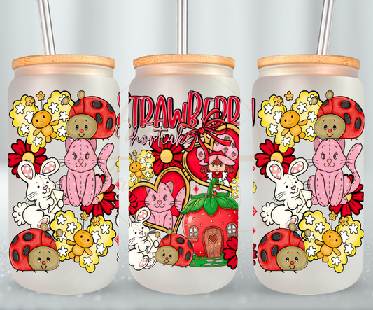 Berry Blossom Garden Crew-532 Glass Can - 532-16OZ-Bamboo Lids