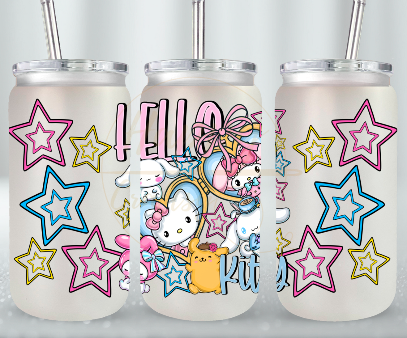 Cute Squad Glow Up-530 Glass Can - 530-16OZ-White