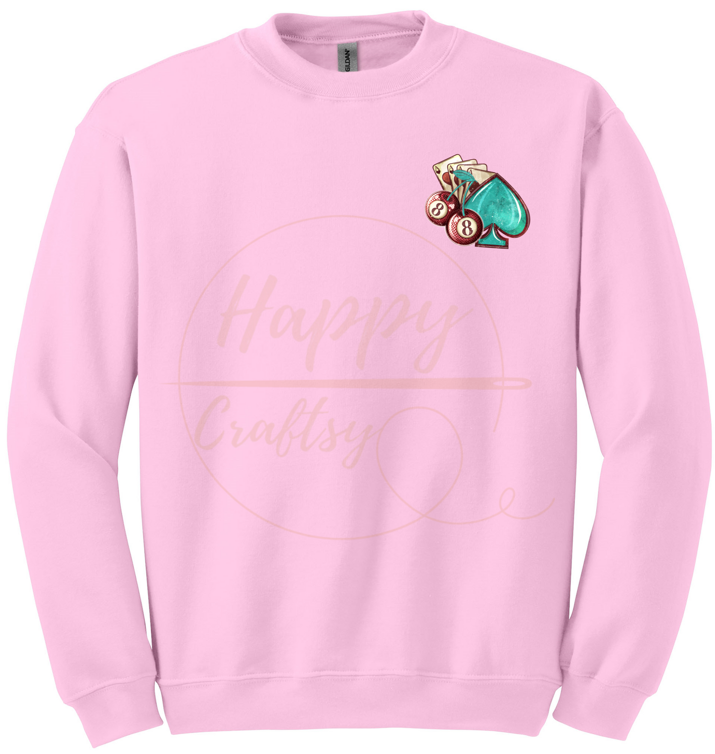 Wild Card-345 Sweatshirt - 345-S-Light Pink, 345-M-Light Pink, 345-L-Light Pink, 345-XL-Light Pink, 345-2XL-Light Pink, 345-3XL-Light Pink