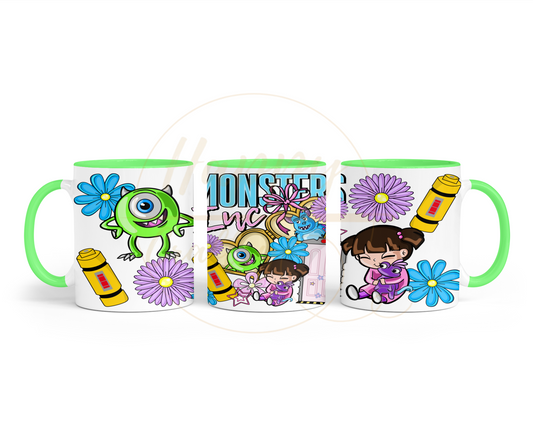 Colorful Monster Crew-543 Mugs - 543-11OZ-Green