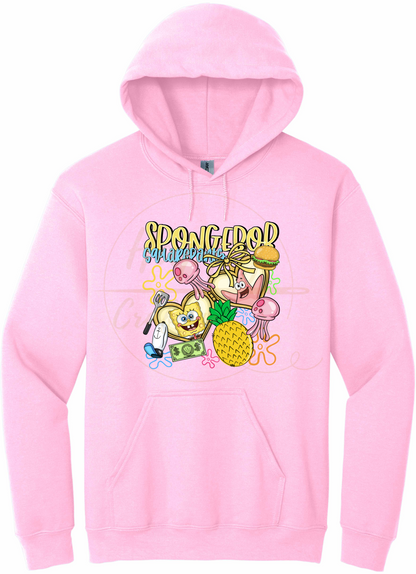 Undersea Fun Vibes-557 Hoodie - 557-S-Light Pink, 557-M-Light Pink, 557-L-Light Pink, 557-XL-Light Pink, 557-2XL-Light Pink, 557-3XL-Light Pink