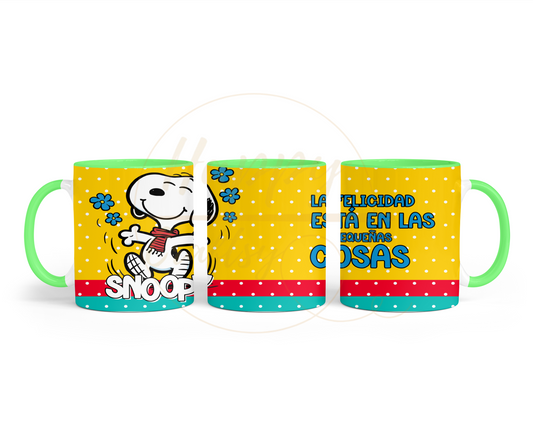 Joyful Dot Pattern Escape-491 Mugs - 491-11OZ-Green