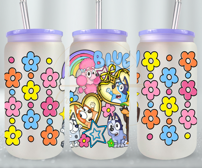 Joyful Journey: Friends and Fun Await-528 Glass Can - 528-16OZ-Purple