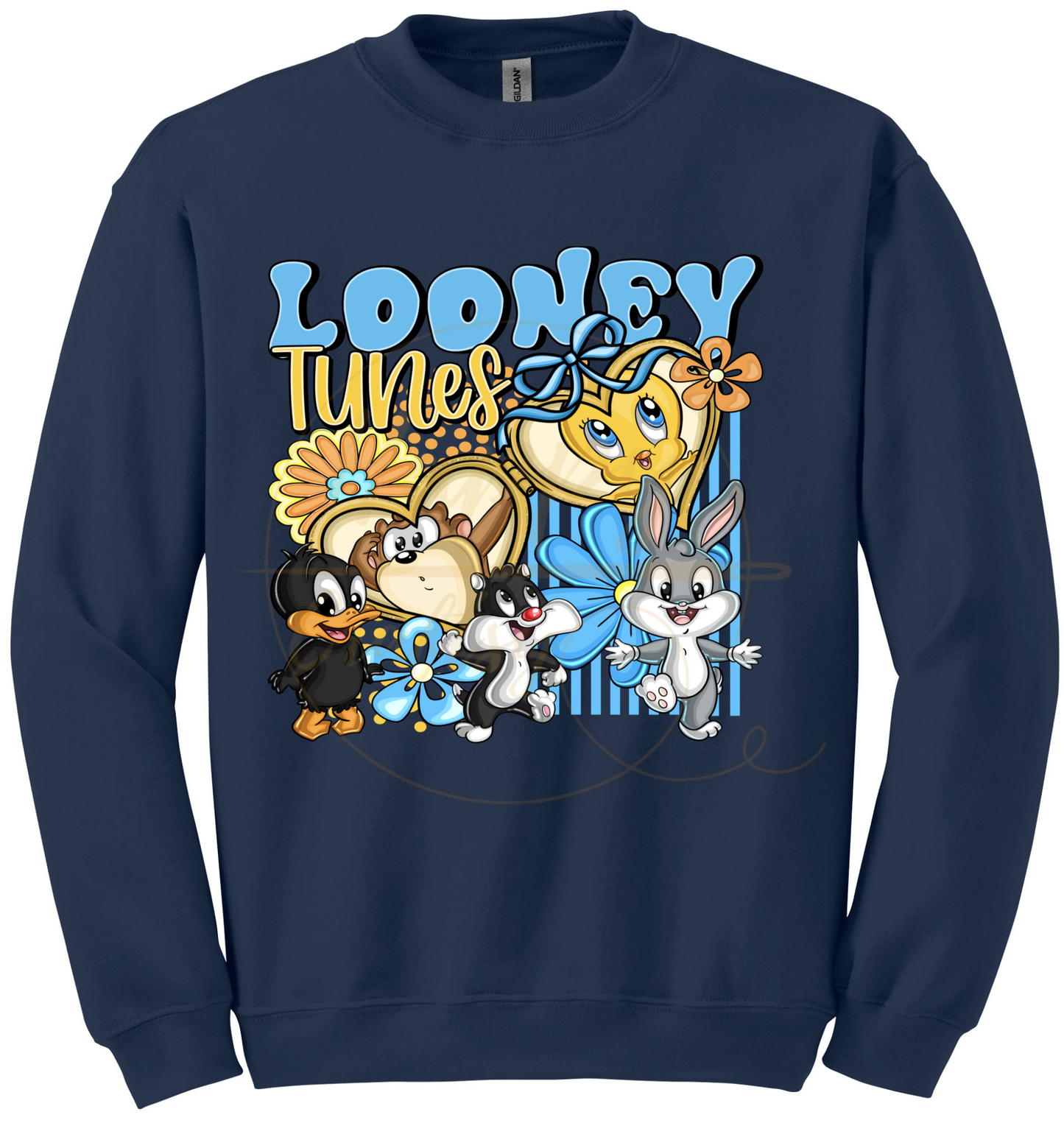 Tiny Friends Adventure-555 Sweatshirt - 555-S-Navy, 555-M-Navy, 555-L-Navy, 555-XL-Navy, 555-2XL-Navy, 555-3XL-Navy