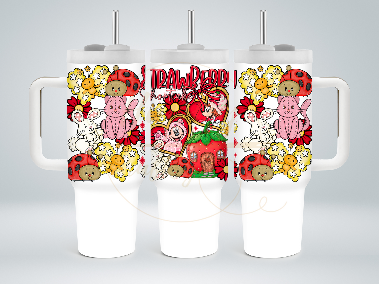Strawberry Blossom Cottage.-551 Tumbler - 551-40OZ-White