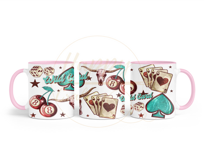 Wild Card-345 Mugs - 345-11OZ-Pink