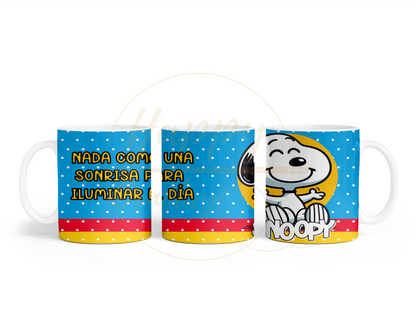 Sunny Smile Vibes-493 Mugs - 493-11OZ-White