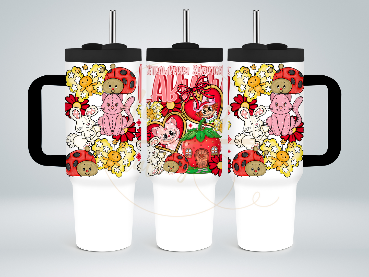 Sweet Berry Garden Friends-554 Tumbler - 554-40OZ-Black