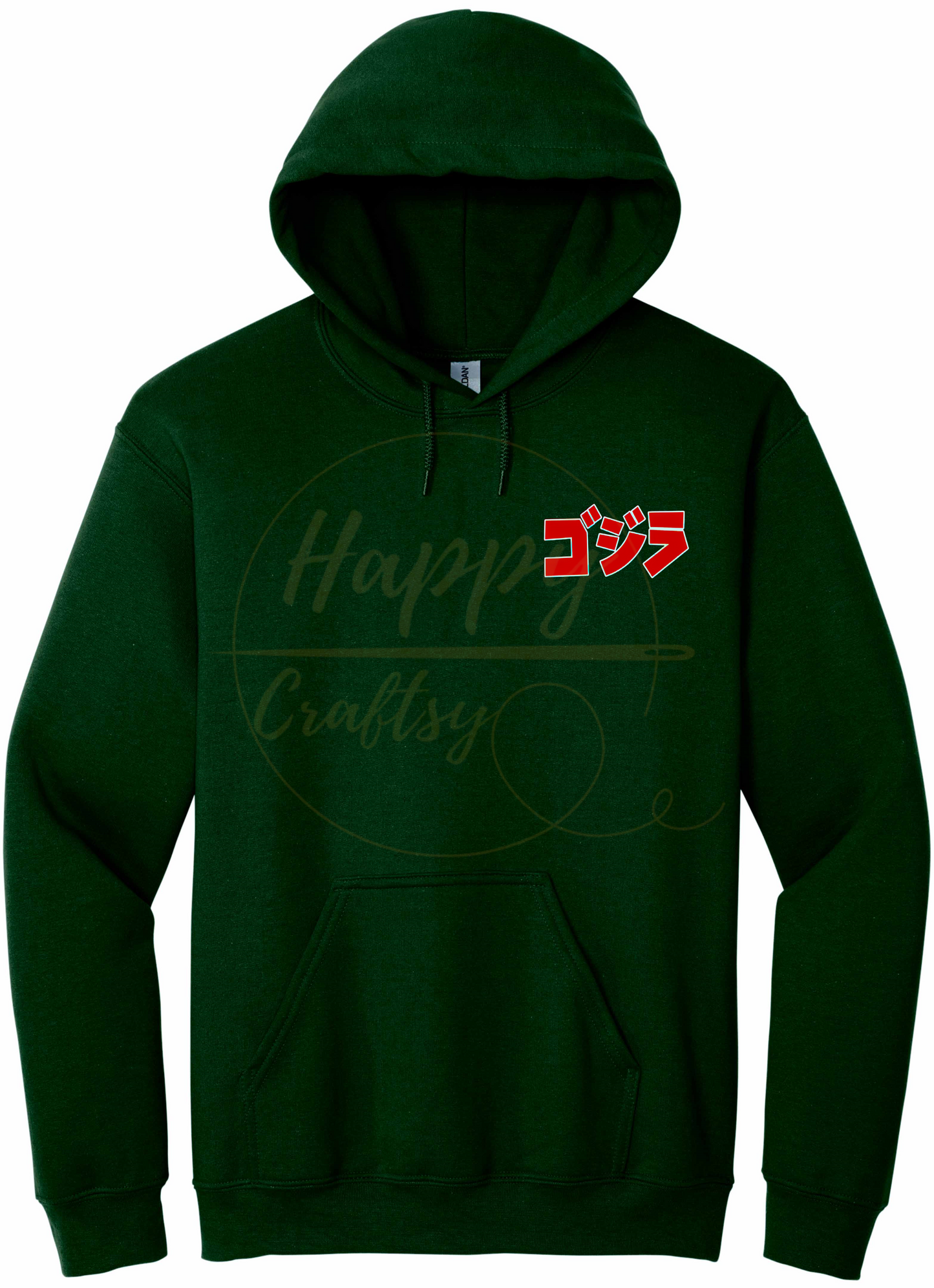 Godzilla Kaiju Alpha-356 Hoodie - 356-S-Forest Green, 356-M-Forest Green, 356-L-Forest Green, 356-XL-Forest Green, 356-2XL-Forest Green, 356-3XL-Forest Green