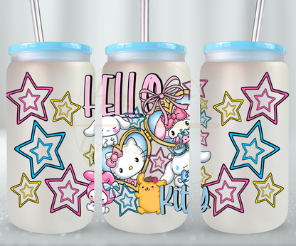 Cute Squad Glow Up-530 Glass Can - 530-16OZ-Blue