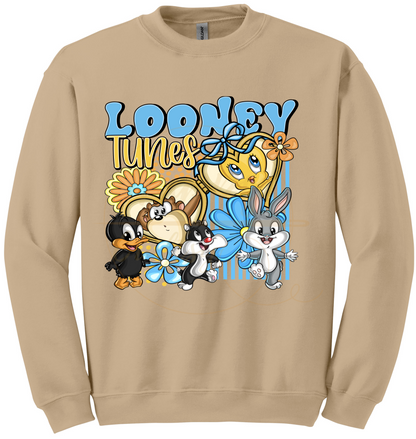 Tiny Friends Adventure-555 Sweatshirt - 555-S-Sand, 555-M-Sand, 555-L-Sand, 555-XL-Sand, 555-2XL-Sand, 555-3XL-Sand