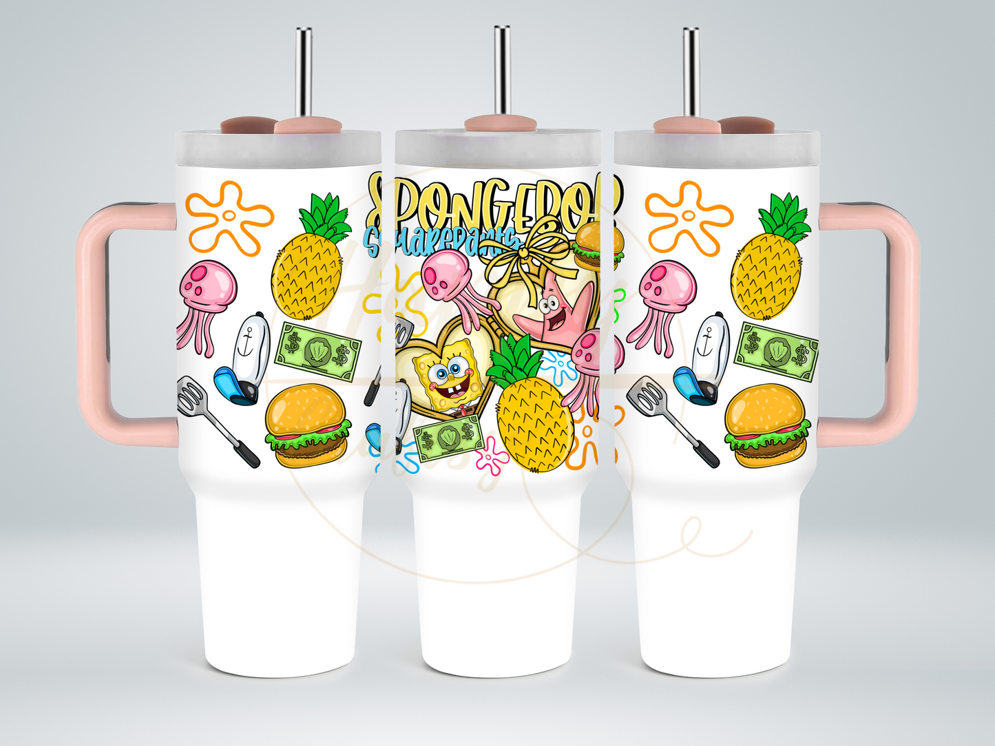 Undersea Fun Vibes-557 Tumbler - 557-40OZ-Pink