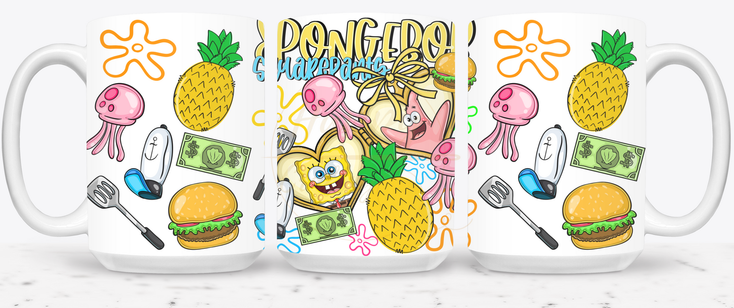Undersea Fun Vibes-557 Mugs - 557-15OZ-White