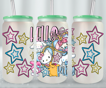 Cute Squad Glow Up-530 Glass Can - 530-16OZ-Green