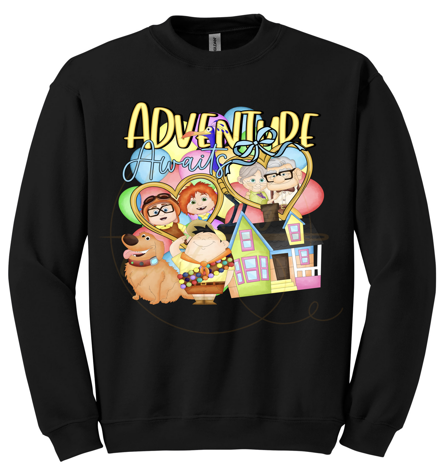 Sky High Adventure Crew-549 Sweatshirt - 549-S-Black, 549-M-Black, 549-L-Black, 549-XL-Black, 549-2XL-Black, 549-3XL-Black