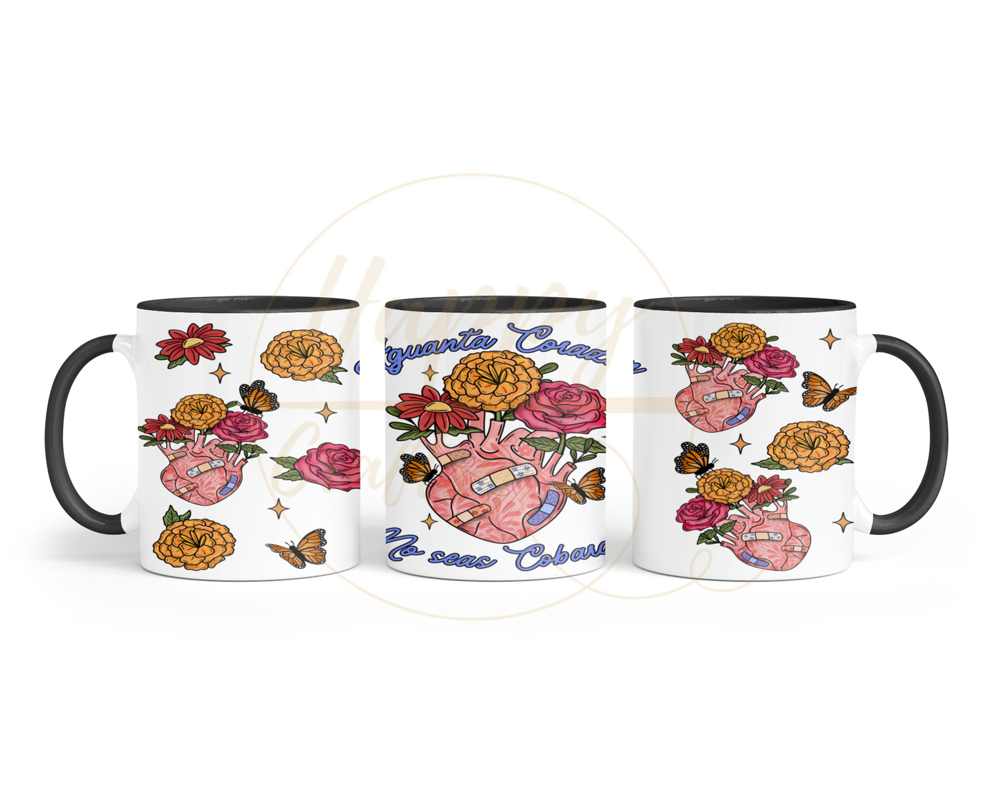 Aguanta Corazon-504 Mugs - 504-11OZ-Black