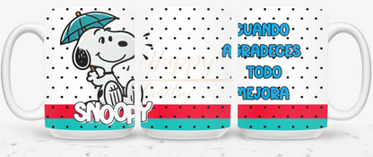 Umbrella Raindrop Joy-492 Mugs - 492-15OZ-White