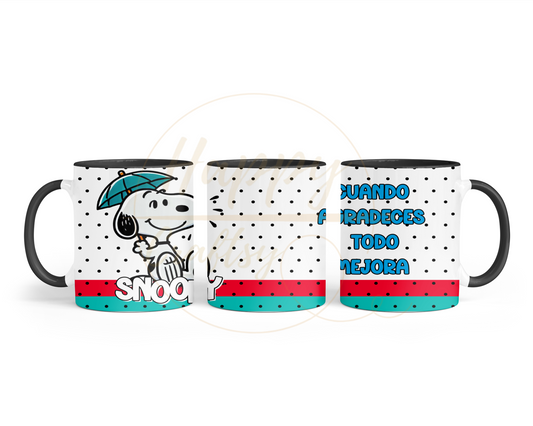 Umbrella Raindrop Joy-492 Mugs - 492-11OZ-Black
