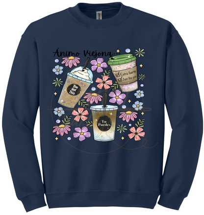 Animo Viejona-502 Sweatshirt - 502-S-Navy, 502-M-Navy, 502-L-Navy, 502-2XL-Navy, 502-3XL-Navy