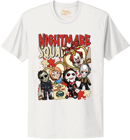 Playful Scare Squad-547 T-shirt - 547-S-White, 547-M-White, 547-L-White, 547-XL-White, 547-2XL-White, 547-3XL-White