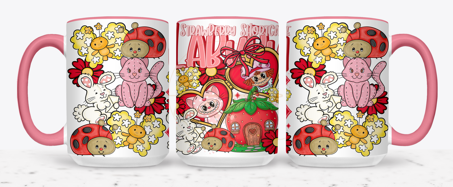 Sweet Berry Garden Friends-554 Mugs - 554-15OZ-Pink
