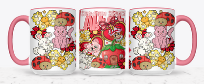 Sweet Berry Garden Friends-554 Mugs - 554-15OZ-Pink