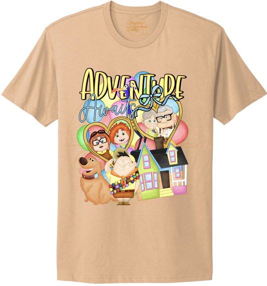 Sky High Adventure Crew-549 T-shirt - 549-S-Cream, 549-M-Cream, 549-L-Cream, 549-XL-Cream, 549-2XL-Cream, 549-3XL-Cream