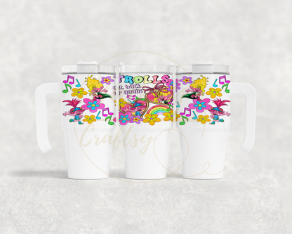 Colorful Flower Party Crew-539 Tumbler - 539-20OZ Grippy Tumbler-20OZ Grippy Tumbler