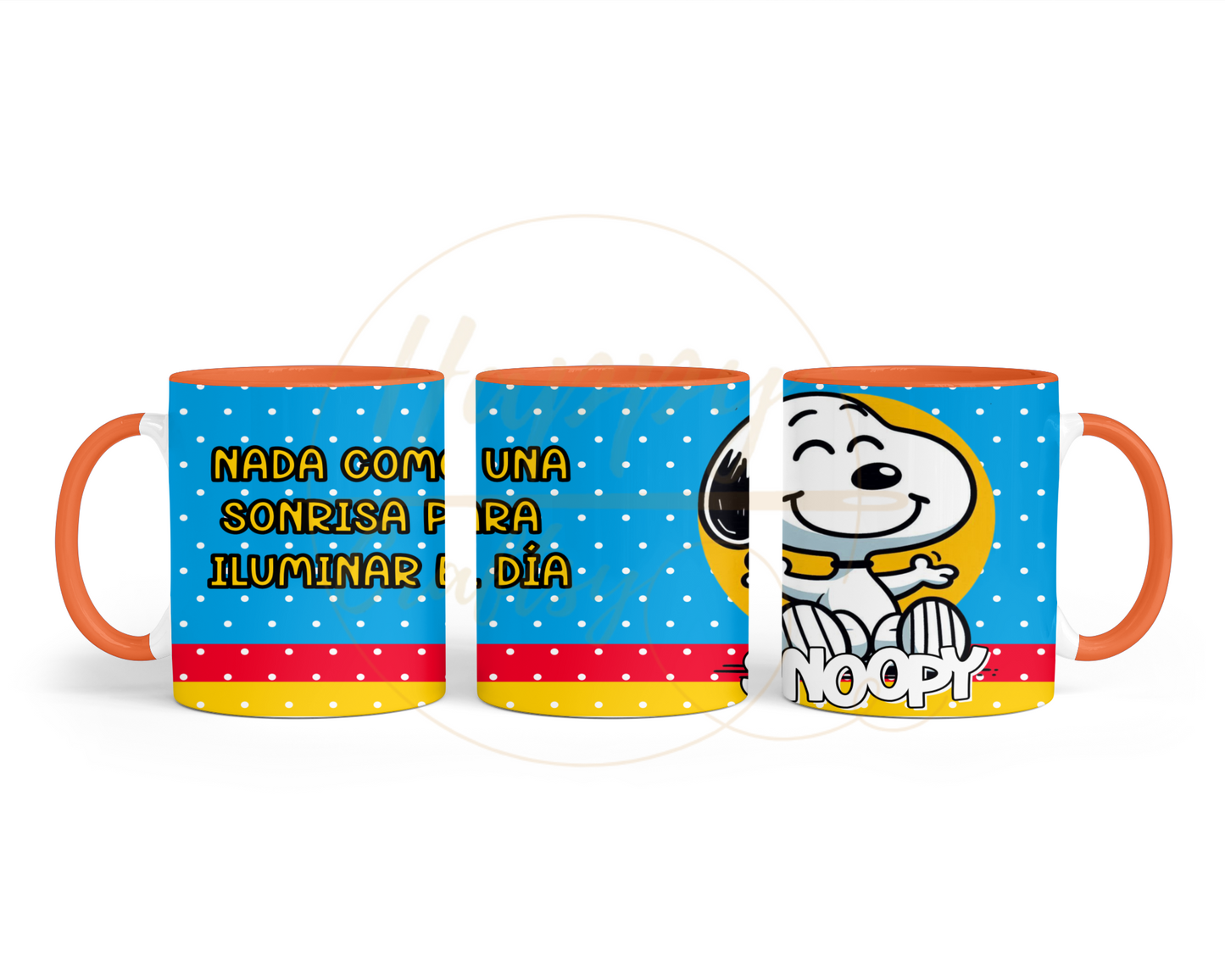 Sunny Smile Vibes-493 Mugs - 493-11OZ-Orange