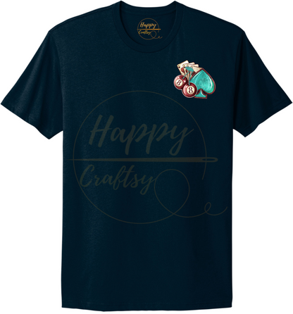 Wild Card-345 T-shirt - 345-S-Midnight Navy, 345-M-Midnight Navy, 345-L-Midnight Navy, 345-XL-Midnight Navy, 345-2XL-Midnight Navy, 345-3XL-Midnight Navy