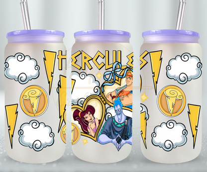 Gods, Love, and Trouble-545 Glass Can - 545-16OZ-Purple