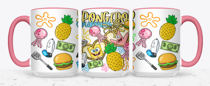 Undersea Fun Vibes-557 Mugs - 557-15OZ-Pink