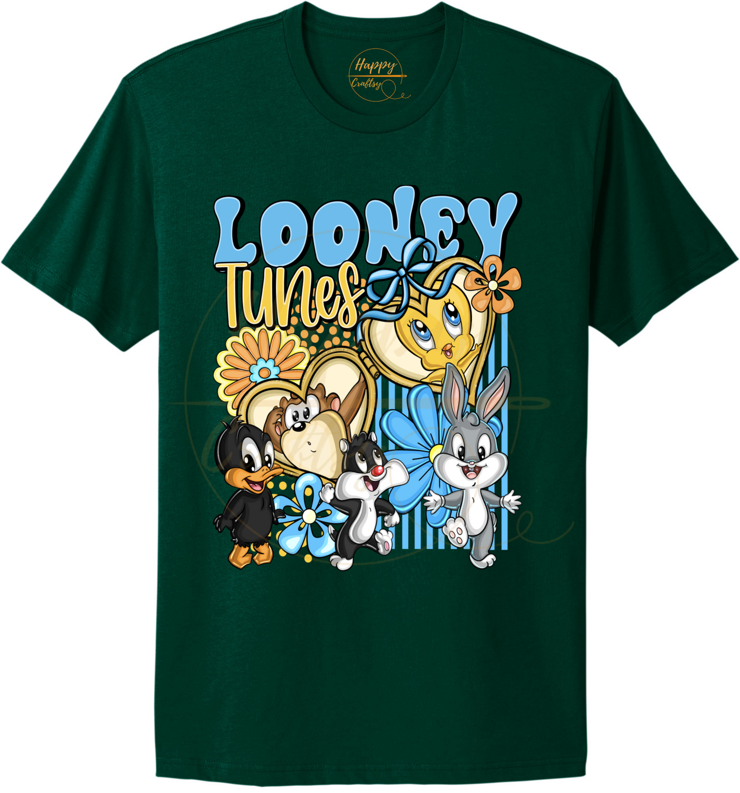 Tiny Friends Adventure-555 T-shirt - 555-S-Forest Green, 555-M-Forest Green, 555-L-Forest Green, 555-XL-Forest Green, 555-2XL-Forest Green, 555-3XL-Forest Green