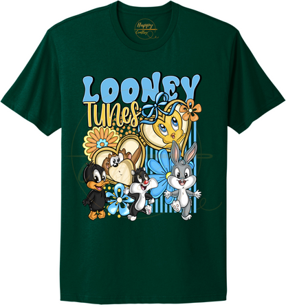 Tiny Friends Adventure-555 T-shirt - 555-S-Forest Green, 555-M-Forest Green, 555-L-Forest Green, 555-XL-Forest Green, 555-2XL-Forest Green, 555-3XL-Forest Green