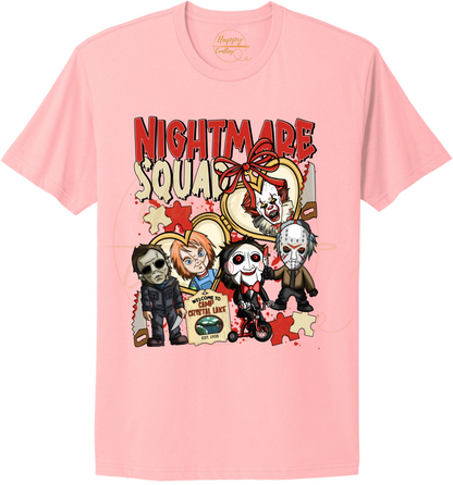 Playful Scare Squad-547 T-shirt - 547-S-Light Pink, 547-M-Light Pink, 547-L-Light Pink, 547-XL-Light Pink, 547-2XL-Light Pink, 547-3XL-Light Pink