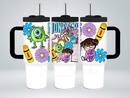 Colorful Monster Crew-543 Tumbler - 543-40OZ-Black
